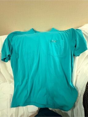 Greg Norman Collection Turquoise Pocket Tee